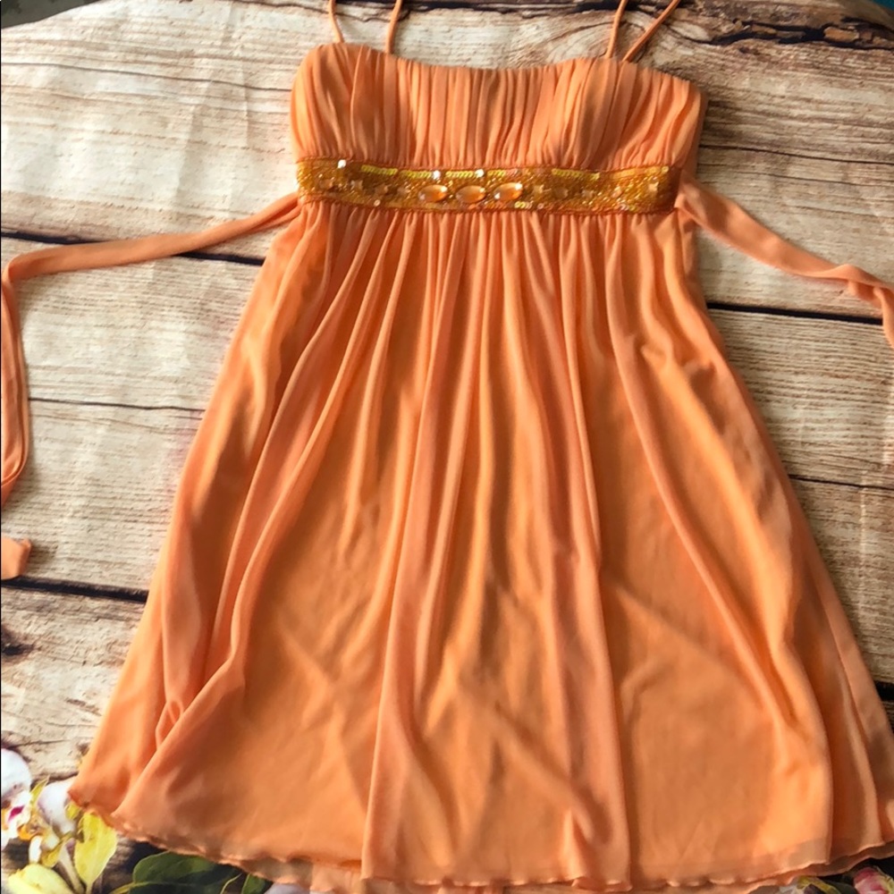 Orange Cocktail Dress